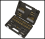 Sealey AK3046 Premier Metric & Imperial Titanium Coated Hexagonal Tap & Die Set 46pc